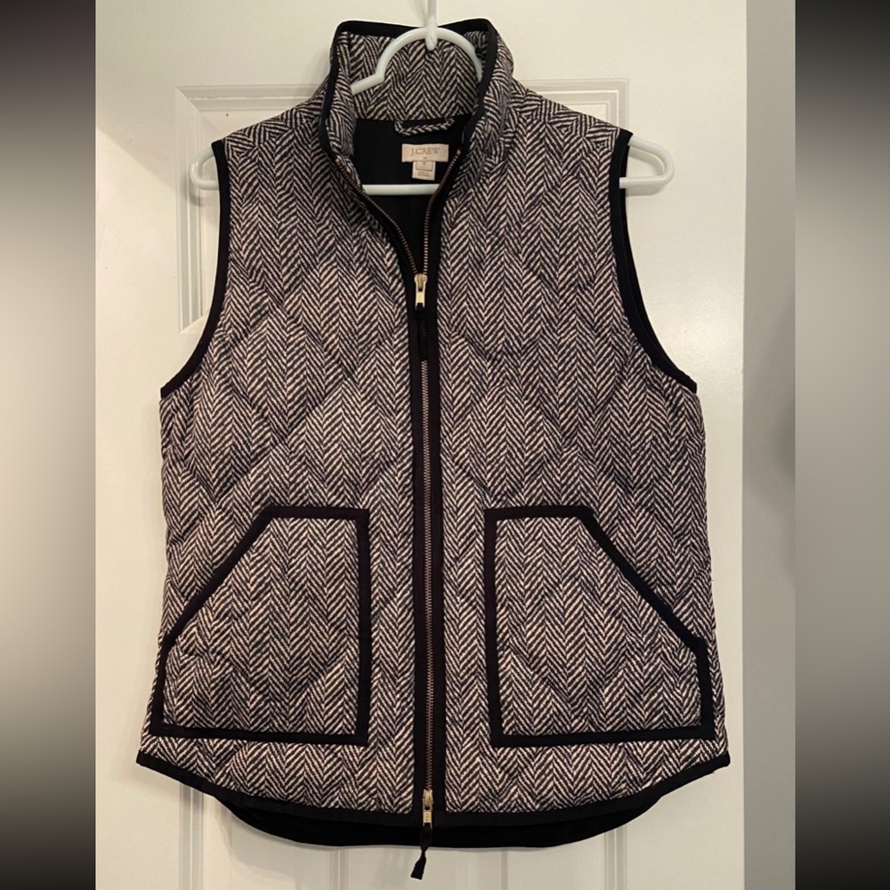 J.Crew herringbone vest